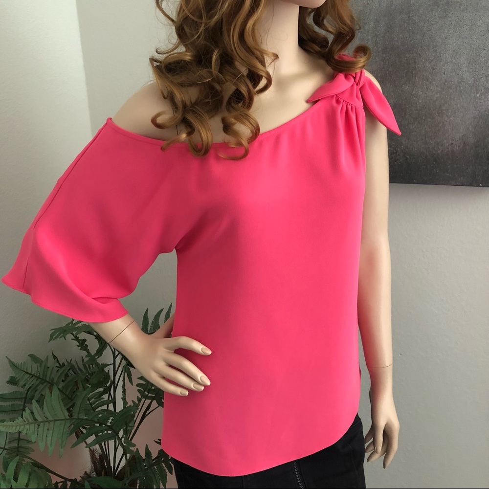 Tina Turk Pink One Shoulder Cocktail Party Top